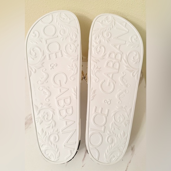 Dolce & Gabbana CS 1990 (AY082) Embellished Slides, Size 45 (12 US) NWOB